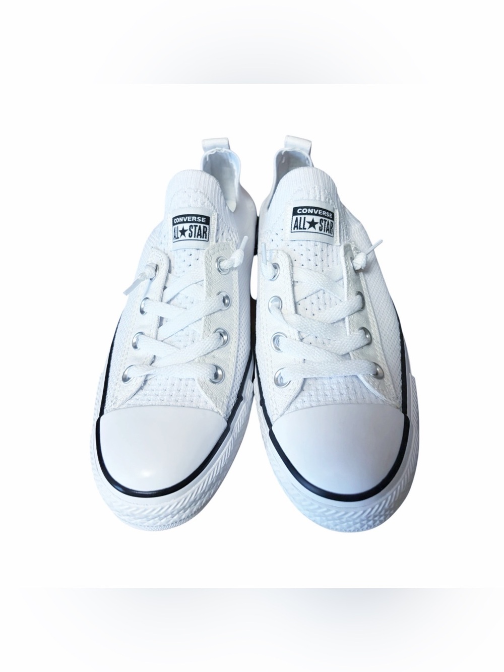 Converse shoreline white mesh sneakers 8 Like New - Picture 3 of 8